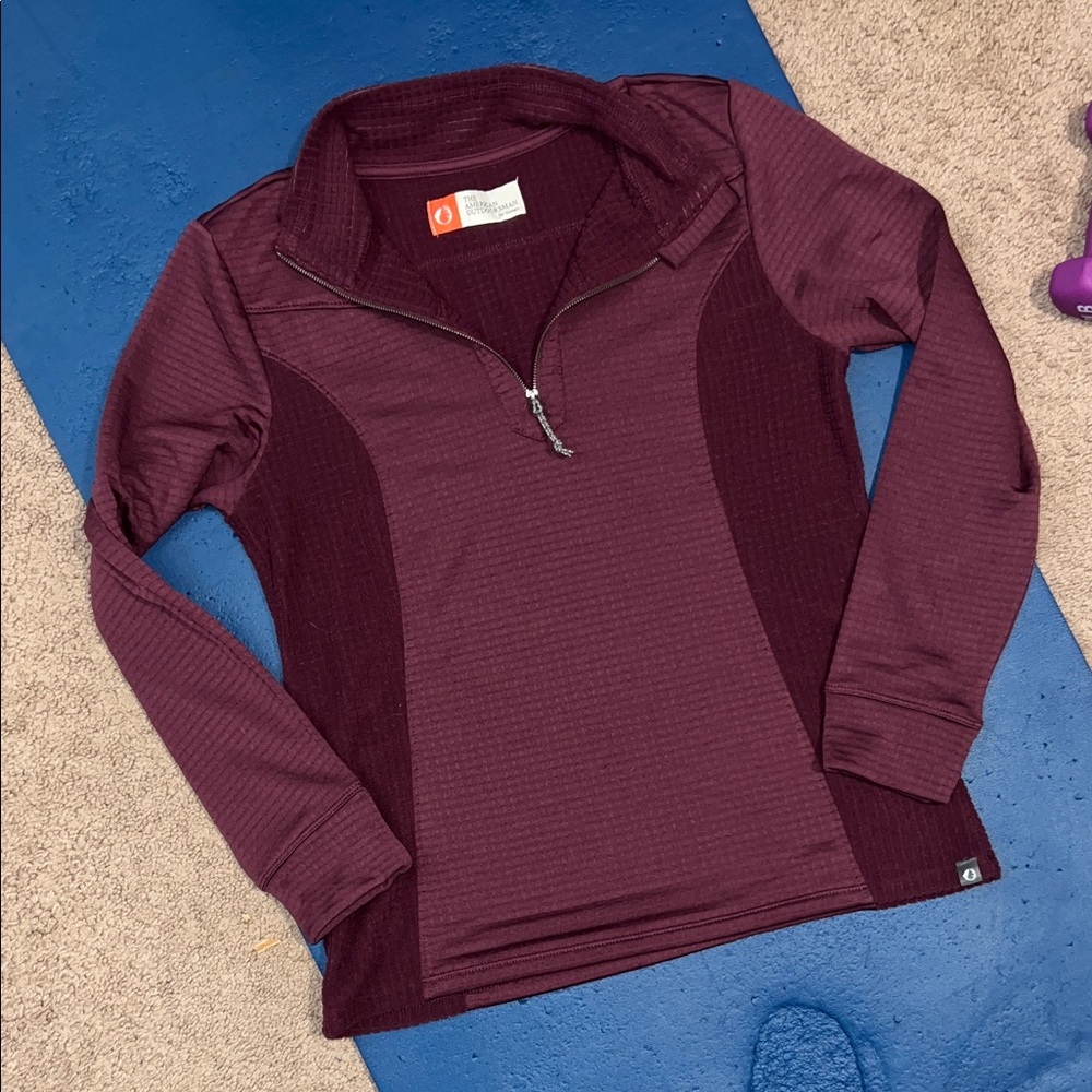 Women's Long Sleeve Burgundy Top